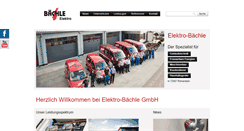 Desktop Screenshot of elektro-baechle.de