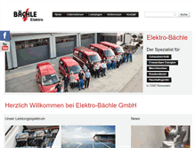 Tablet Screenshot of elektro-baechle.de
